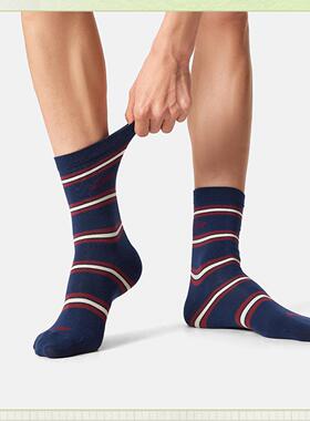 李宁正品运动生活系列男女款抗菌舒适时尚中长袜三双装AWTV125