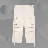 CF悟行系列运动直筒反光宽松休闲长裤 李宁正品 秋冬新品 AKXR601