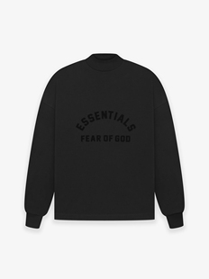 God FOG新款 23暗黑系弧形logo长袖 tee Essentials t恤薄款 Fear