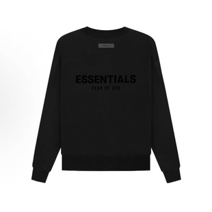 FOG Essentials God 22年植绒字母圆领卫衣无帽宽松logo Fear