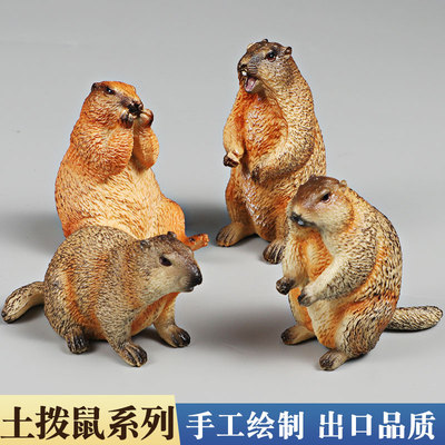 土拨鼠模型仿真野生动物玩具旱獭