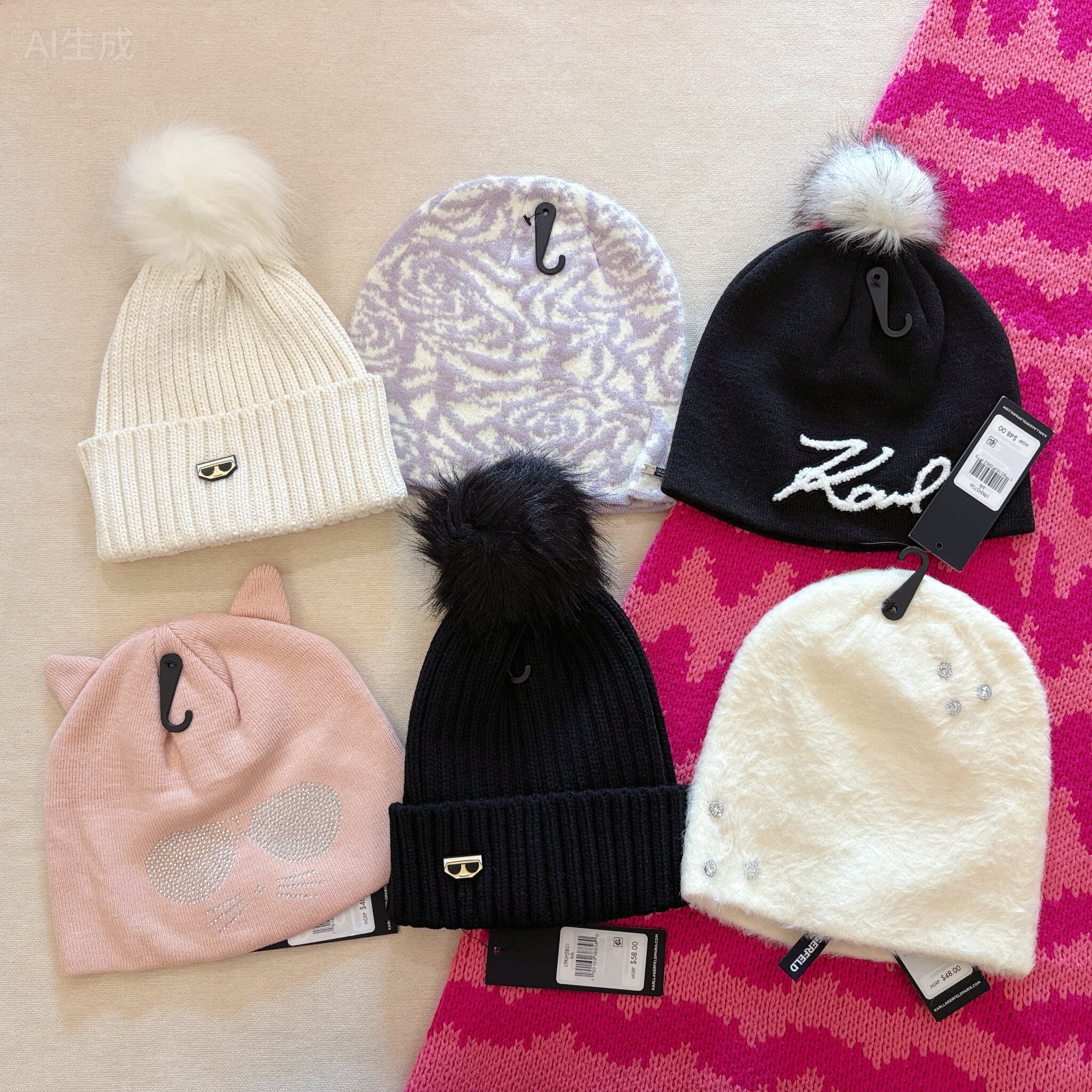 法国轻奢女士冬季冷帽 针织绒线帽保暖防寒个性潮流高端毛线帽,服饰配件/皮带/帽子/围巾,帽子,淘宝优惠券,粉丝福利购,淘宝优惠卷