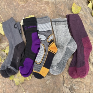 M码 美利奴羊毛加厚袜子中筒袜户外吸汗防臭徒步通勤袜保暖抗寒袜