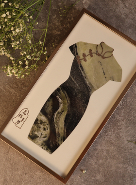 大理石摆件旗袍居家工艺品