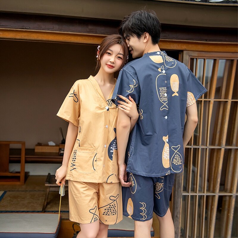 汗蒸服女款纯棉2023新款情侣男女大码温泉桑拿艾灸服前后开衫开扣