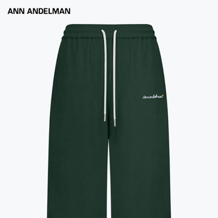 ANNANDELMAN官方直营2025新款休闲裤直筒针织裤