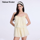 Maison 可露丽穿搭 黄色百搭简约短裤 Wester2025夏季 新款