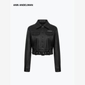 皮夹克外套女2025新款 ANN ANDELMAN官方直营工装 酷飒风显瘦pu皮衣