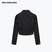 ANN 外套 牛仔夹克翻领休闲复古短款 ANDELMAN2026早春新款 钢印修身