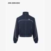 ANN 卫衣 秋冬覆古休闲开衫 ANDELMAN分割线运动套装 单外套女短款