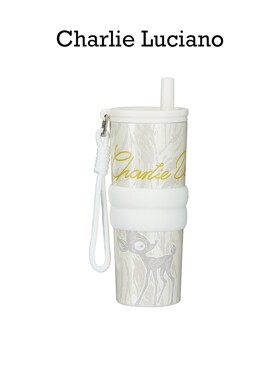 CharlieLuciano小鹿保温杯不锈钢真空大容量户外水杯吸管泡茶杯子