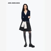Ann 开衫 Andelman2025秋季 拼接针织品假两件套长袖