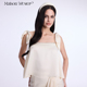 Maison 奶白色 度假蝴蝶结方钻领吊带上衣 Wester2025夏季 新款