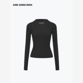 简约性感时尚 ANN ANDELMAN官方直营蕾丝边假两件紧身针织长袖 优雅