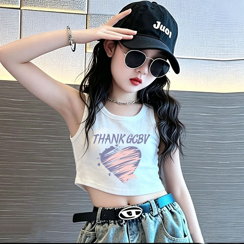 儿童背心夏季2026新款女童无袖上衣爆款小女孩夏装洋气外穿吊带潮