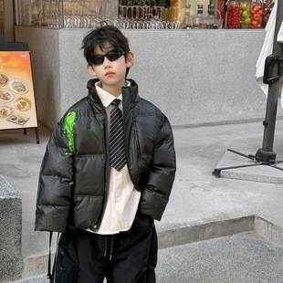 织里泰如2025冬季儿童时尚温感变色羽绒服男童免洗90白鸭绒外套潮