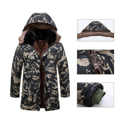 棉袄0中长款7棉衣棉服冬季滑雪防寒加绒加厚男款冷库军迷大衣