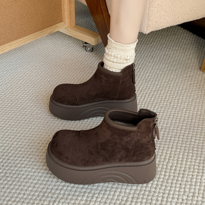 小码33韩版厚底增高短靴女