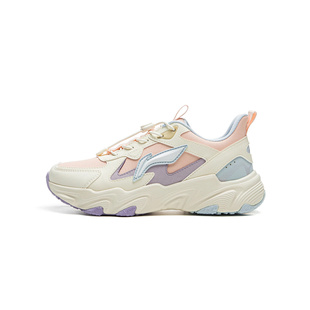 李宁儿童鞋男女大童皮面运动休闲鞋2024冬季新款防水轻便防滑舒适