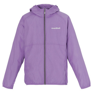 日本代购montbell26新款儿童透气速干抗UV连帽拉链防晒衣1103356