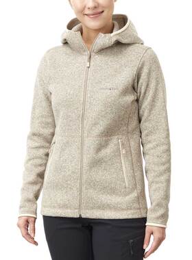 日本代购montbell女士climaplus连帽针织抓绒保暖外套1106590