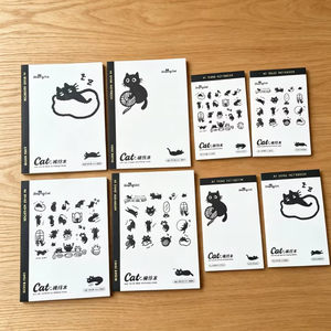ins风贪睡猫A6/A7横线本迷你口袋笔记本学生可爱随手记本便签本子