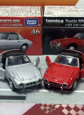 11月新车TOMY多美卡PREMIUM黑盒46号丰田GR丰田Sports800合金小车