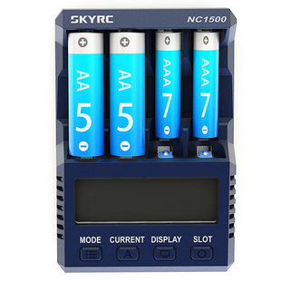 5号7号镍氢电池 SKYRC AAA NiMH四路独立智能充电器 NC1500
