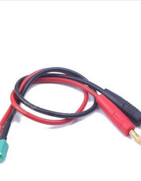 AMASS出品MPX充电线 30cm14AWG专用充电硅胶线 4mm充电香蕉插头