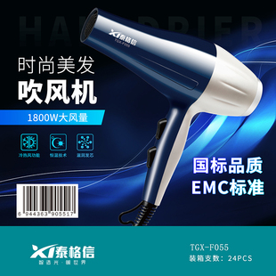 特价处理 泰格信f055时尚美发吹风机国标大风量恒温速干1800w