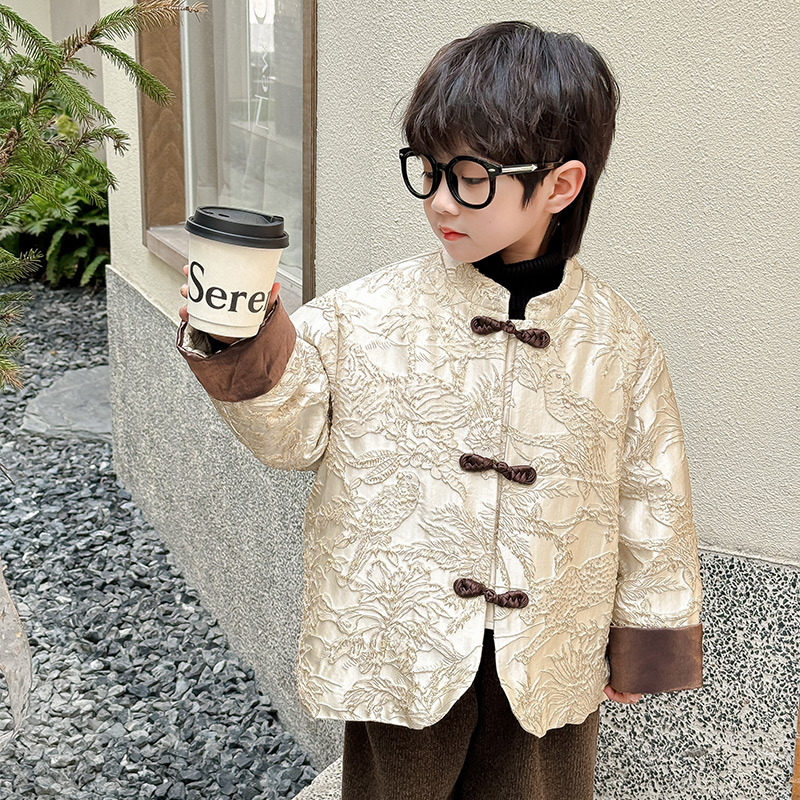 男童拜年服少爷服新款秋冬儿童冬装加厚唐装外套孩汉服喜庆过年服,童装/婴儿装/亲子装,汉服,淘宝优惠券,粉丝福利购,淘宝优惠卷