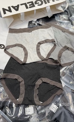 01225诗歌兰内裤2025新款 舒适透气纯棉大码内裤蕾丝花边三角裤女