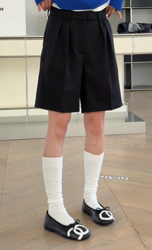 C58791高腰西裤诗歌兰厂货26秋款气质百搭显瘦黑色澳毛休闲中裤女