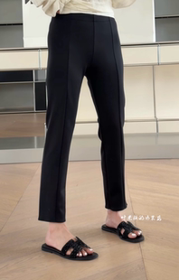 T9322-1瘦瘦裤 诗歌兰欧货女装2026春夏款显瘦高弹九分裤打底裤女