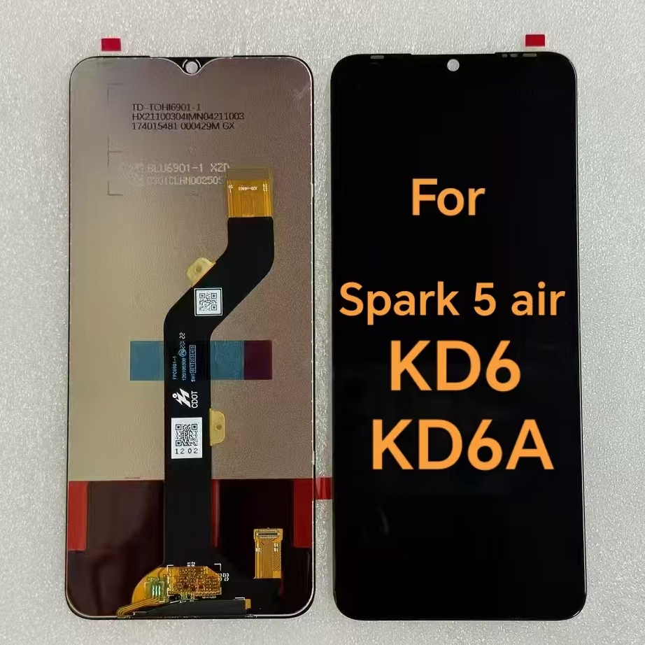 适用于TECNO KD6总成屏幕 SPARK 5 AIR KD6A液晶显示屏手机触摸屏