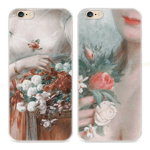 花朵少女适用iPhone8plus