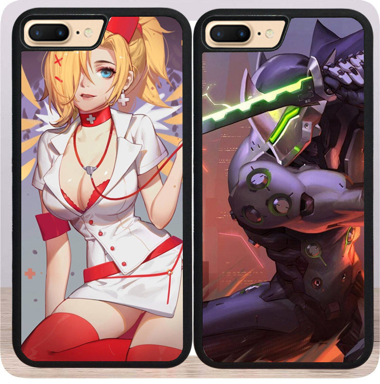 守望先锋/天使/源氏iphoneX手机壳SE玻璃6/12防摔适用7/813xr
