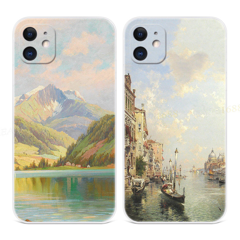 宁静的风景油画s适用iPhon