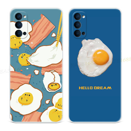 可爱创意9适用oppo reno6手机壳8pro+7文艺5K搞怪4se个性简约3元气版2z女款Ace轻薄软十