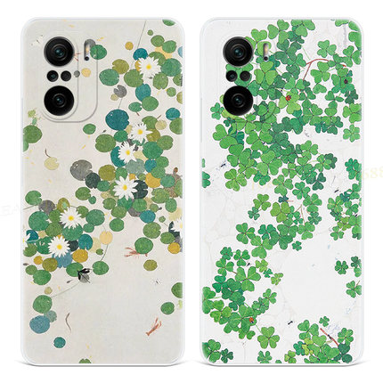 睡莲花适用小米红米k60手机壳k50电竞版k40pro+k30s至尊版20小清新10x简约9a女款8