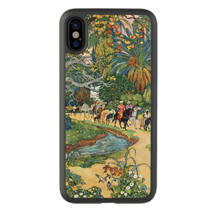 适用于复古14童话美术插画iPhonexsmax手机壳15pro适用苹果7plus