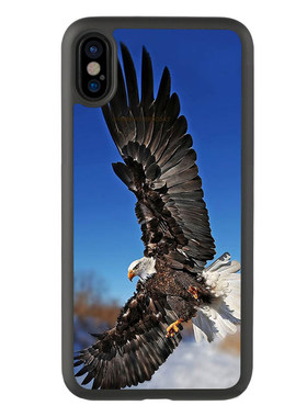 适用于苹果14手机壳12硅胶套iphone13promax防摔xr动漫xsmax钢化玻璃壳15mini磨砂11飞翔老鹰雄鹰7p