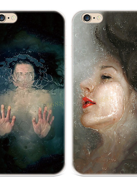 个性油画适用iPhone8plus苹果X手机壳6s7艺术家xsmax文艺XR女款软5se第一1二2三3代五六七八