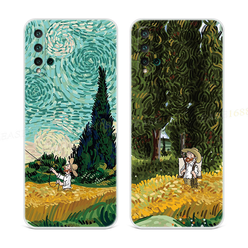 复古油画适用华为nova5pr