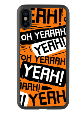 适用于个性14英文oh yeah iPhone1315Promax手机壳xr保护套玻璃xs