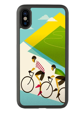 适用于日韩卡通自行车骑行xriPhone13手机壳12Promax硅胶14保护套