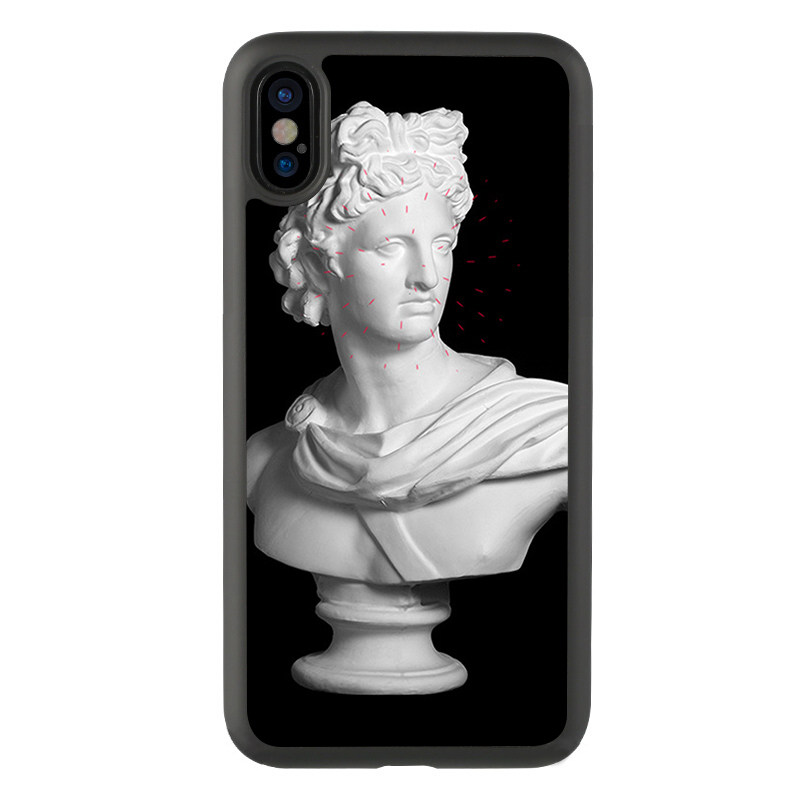 适用于欧美14搞怪大卫雕像iPhone13手机壳15Promax适用7plus保护