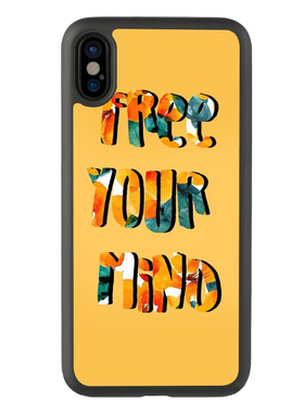 适用于欧美14英语iPhonexsmax手机壳12Pro黄色插画适用7plus保护