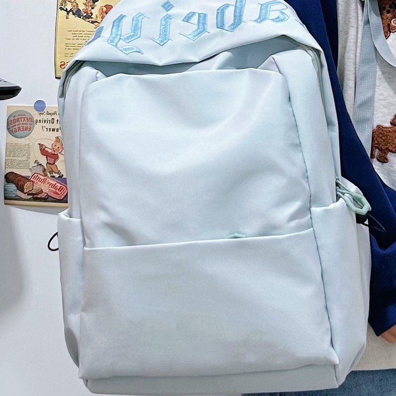 正版巴博斯顿字母撞色休闲男女包双肩包背包旅行包学生书包电脑包