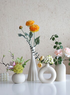 陶瓷花瓶桌面餐厅客插仿